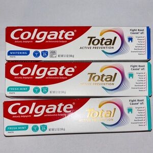 NEW (3) Colgate Total Whitening Toothpaste